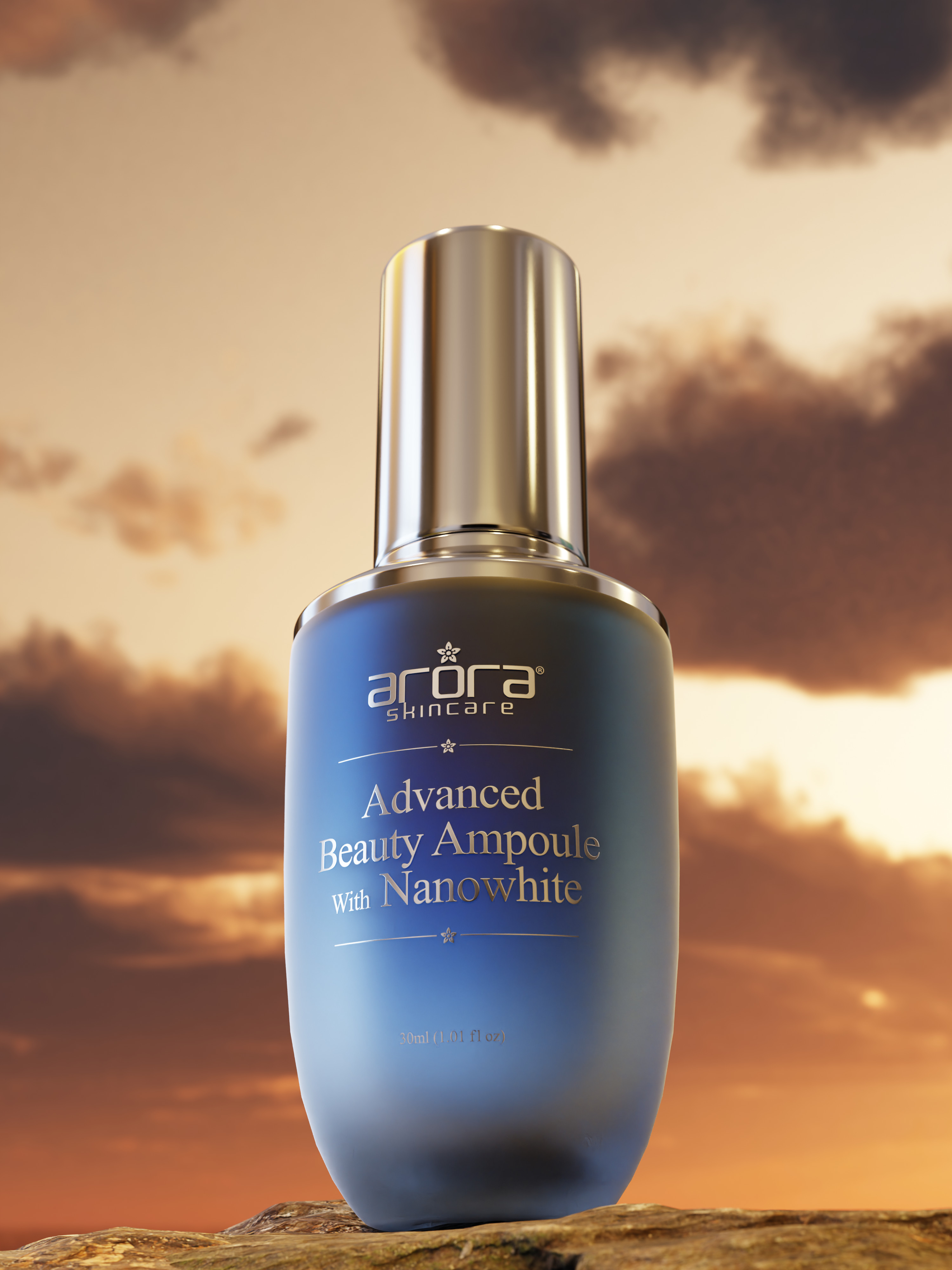 Arora Skincare Sunset Hero Shot