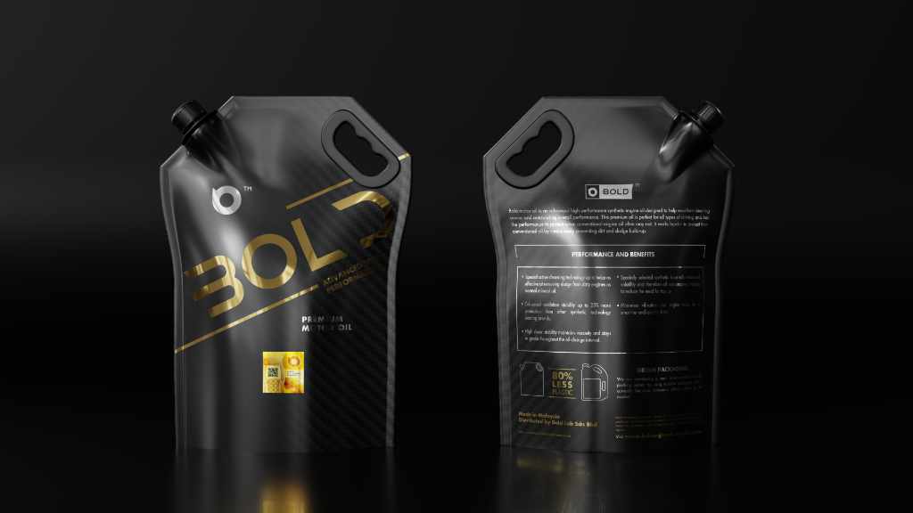 Bold Motor Oil Packaging