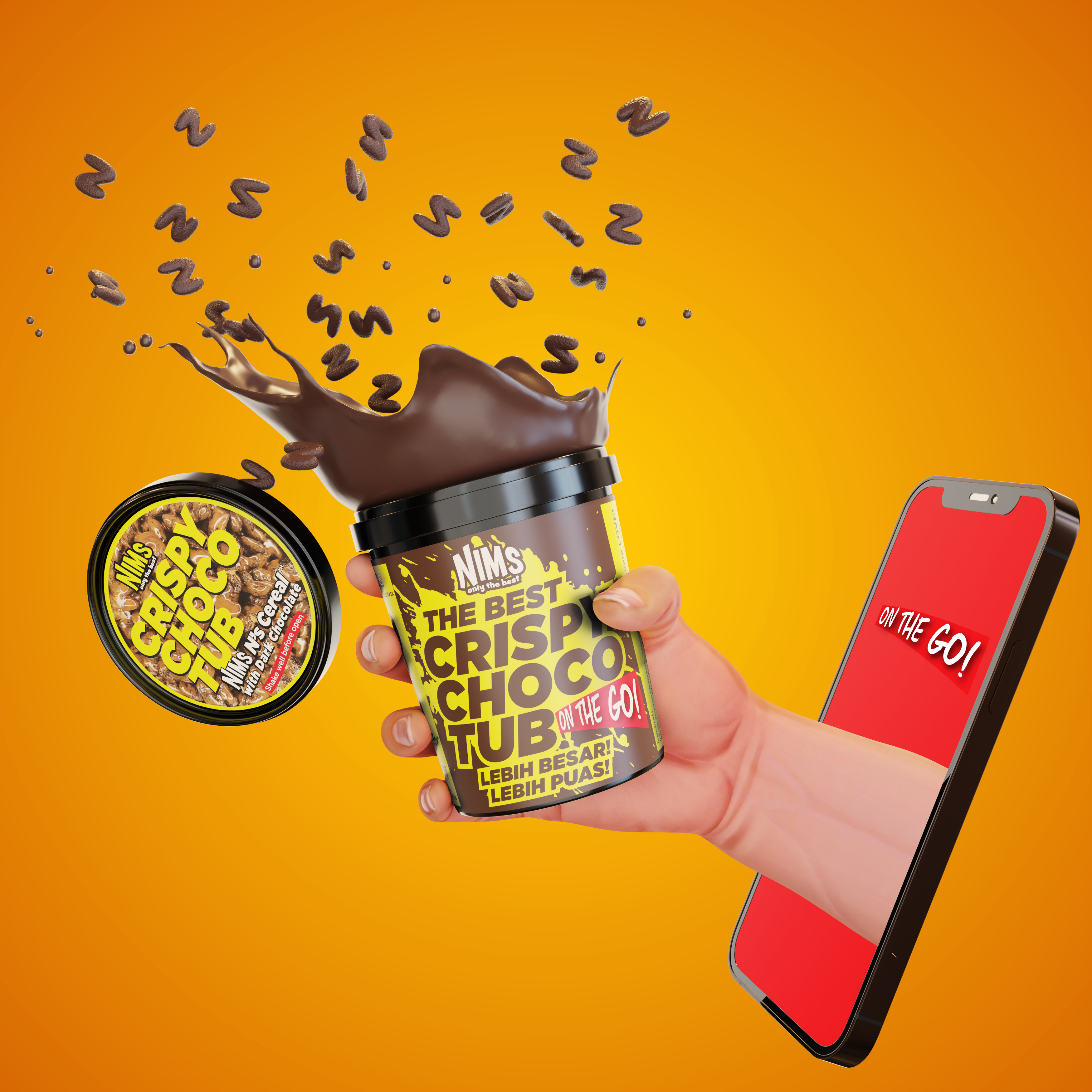 Nims Crispy Choco Tub On The Go