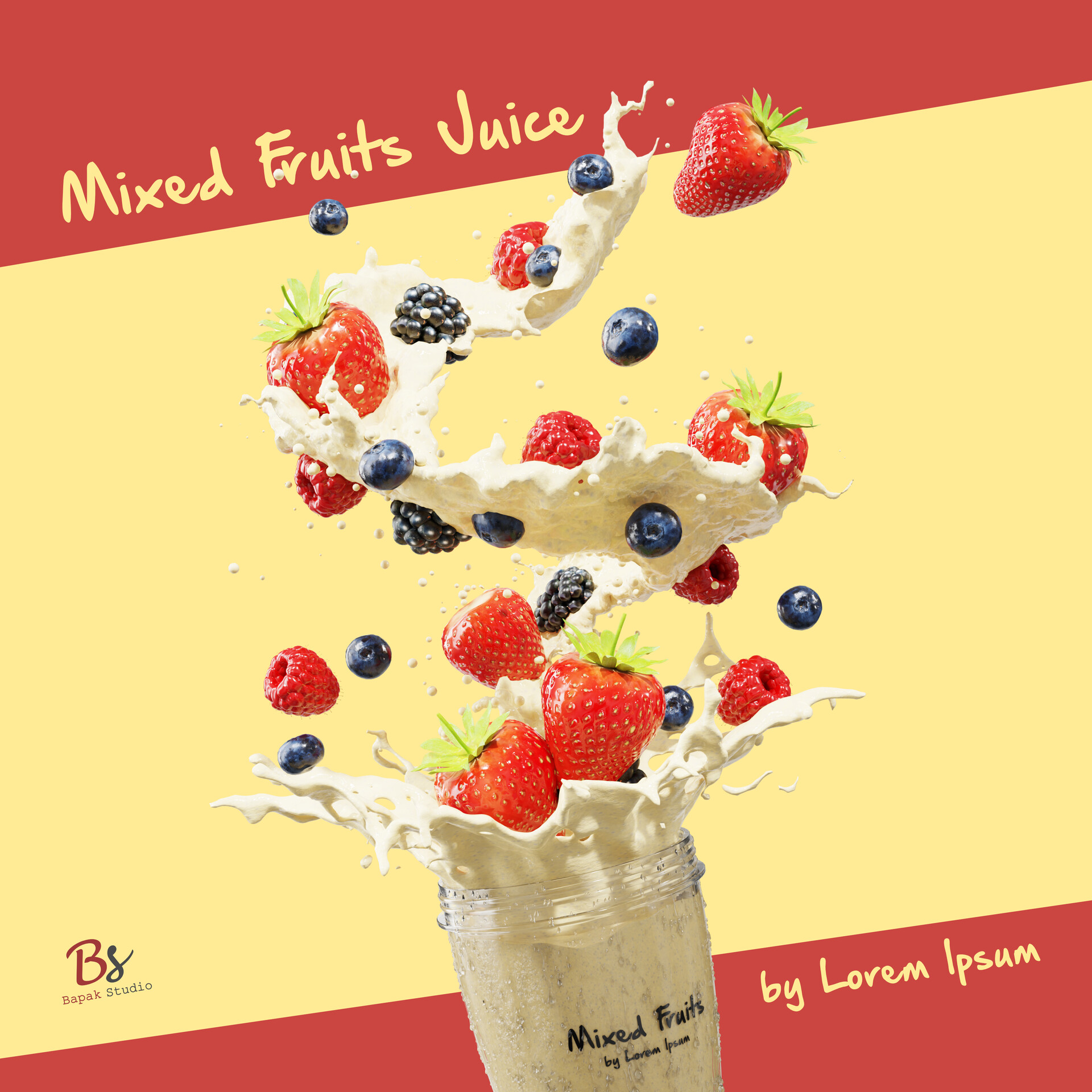 Mixed Fruits Juice Splash