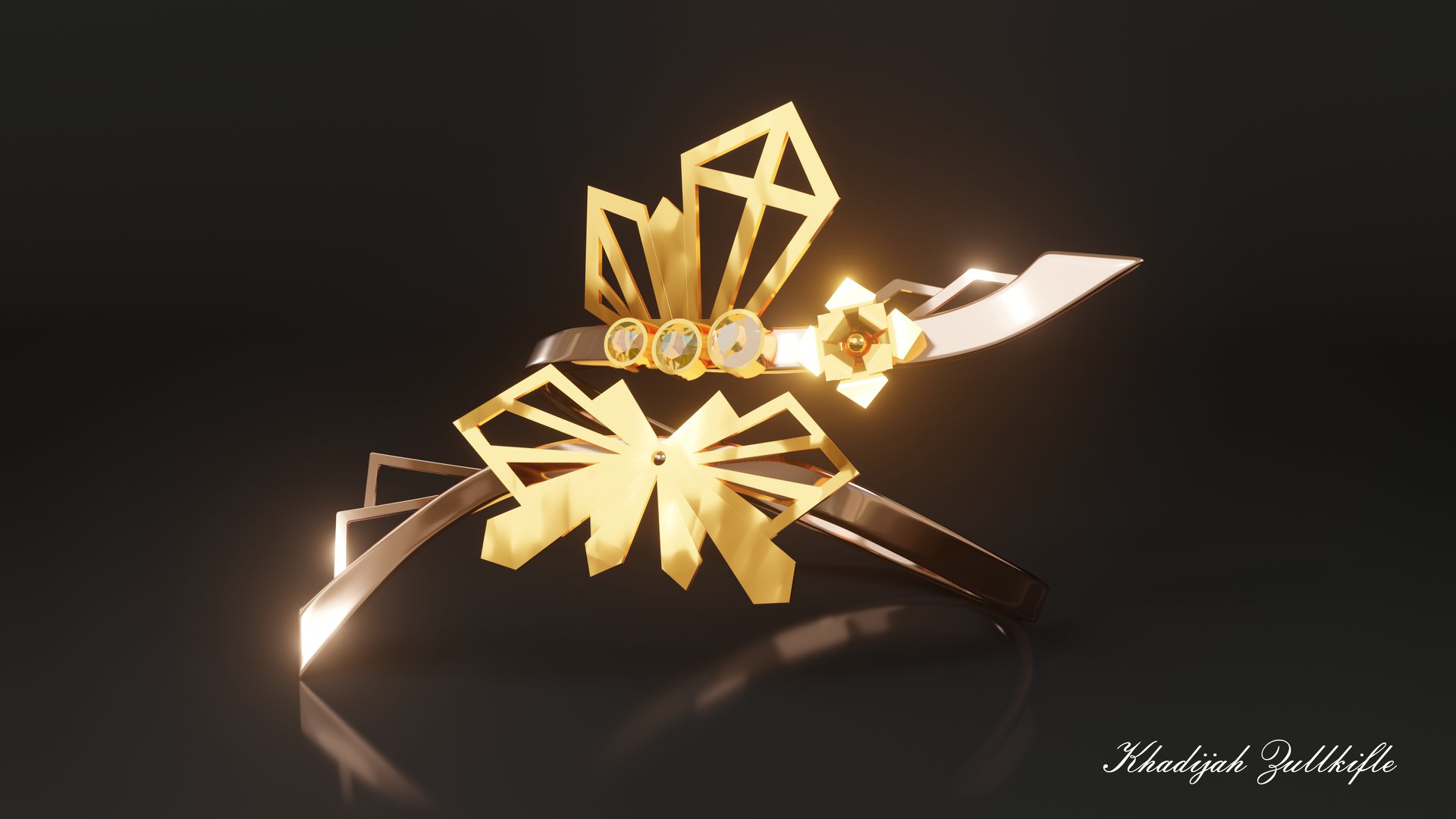 Elegant Gold Bangle Design