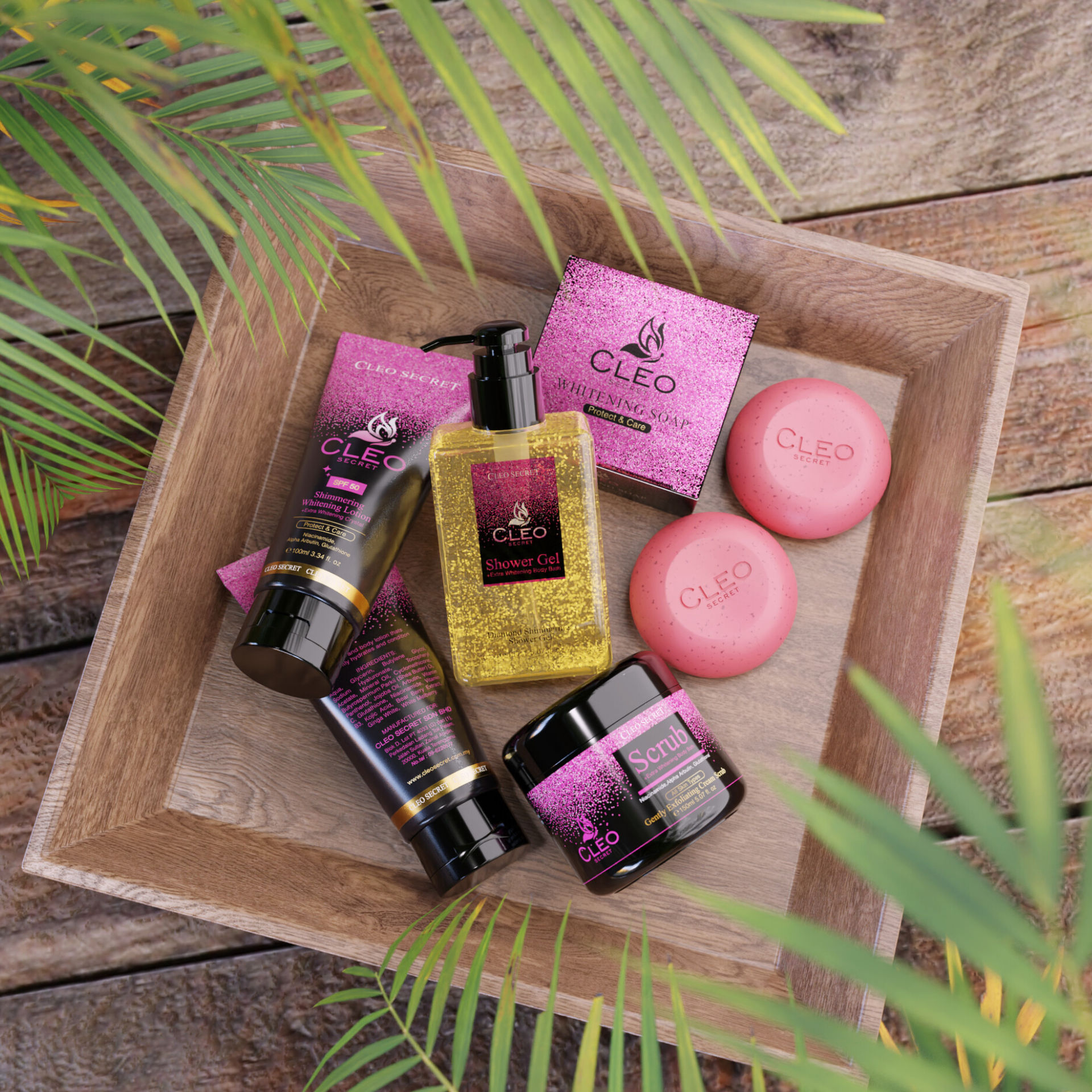 Cleo Secret Tropical Flatlay